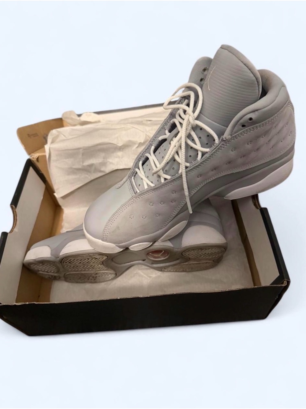 Jordan Men's High-Top Sneakers in Light Gray